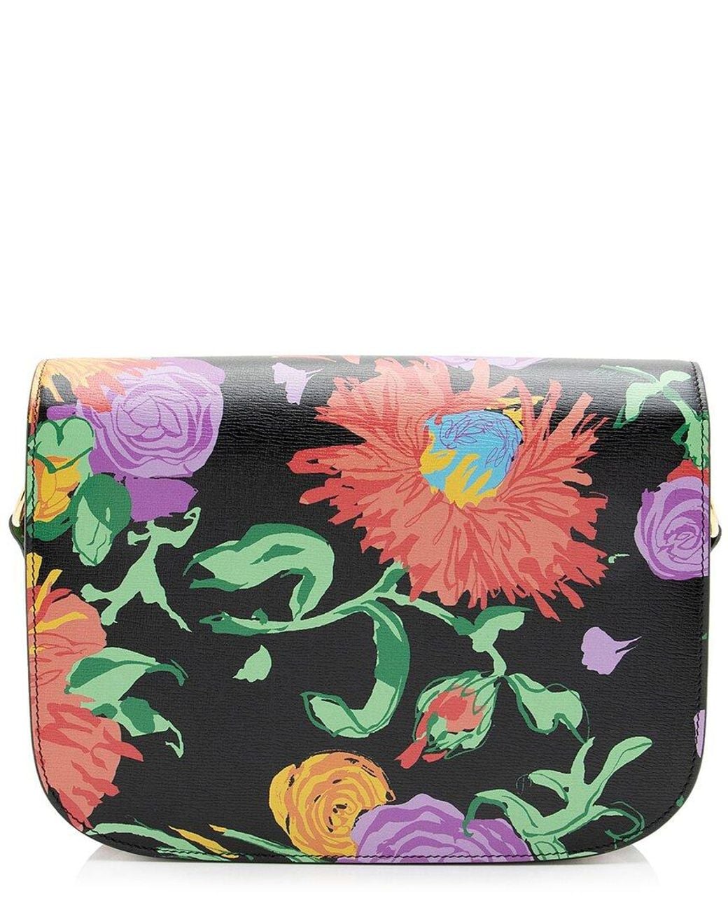 Gucci Multicolor Leather Floral Horsebit 1955 Medium Shoulder Bag (Authentic Pre- Loved)