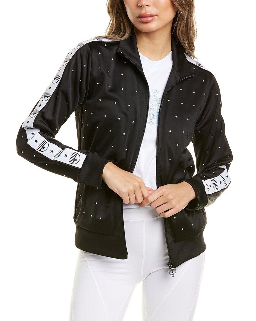 Chiara Ferragni Black 80s Crystal Jacket