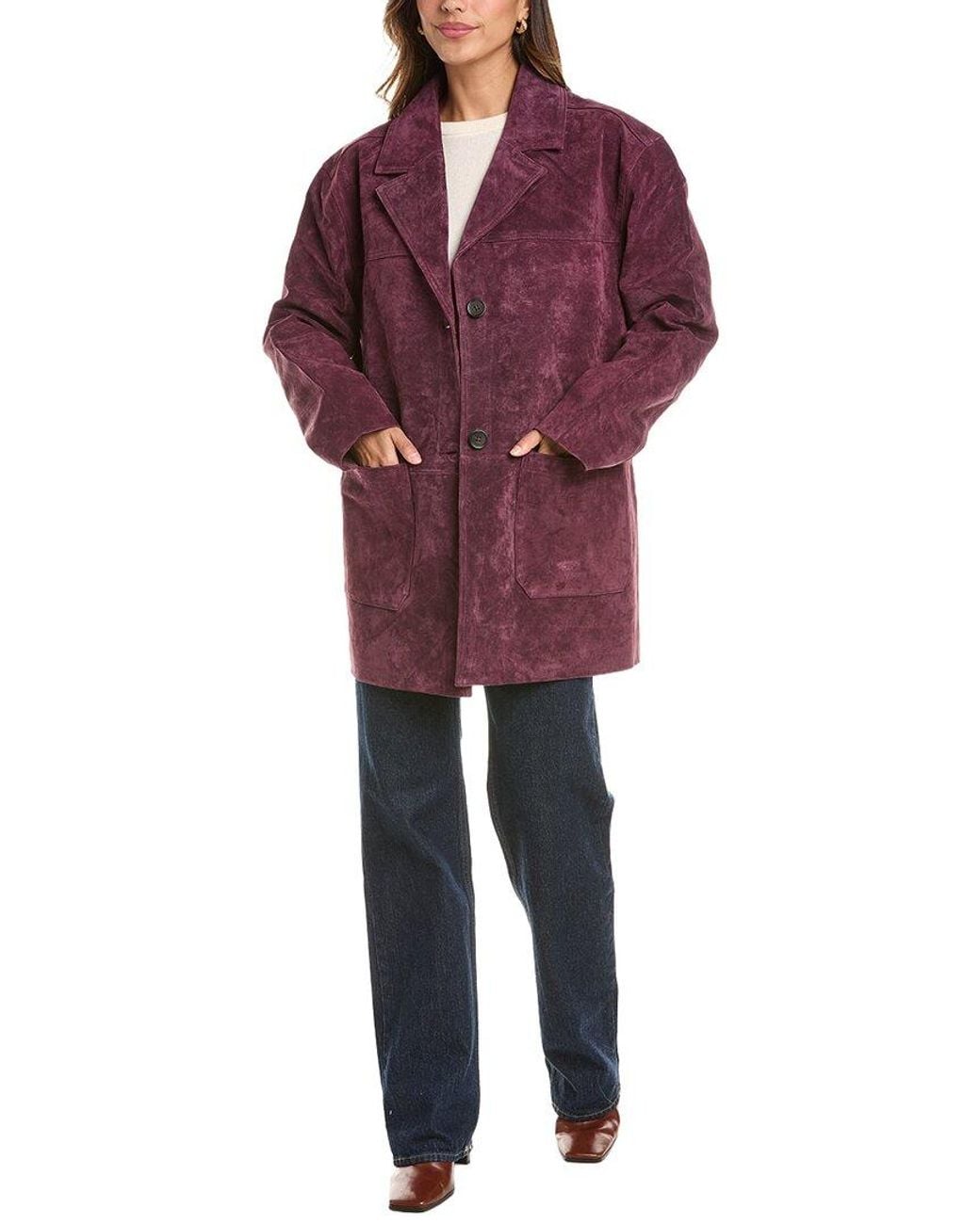 NVLT Red Genuine Suede Jacket