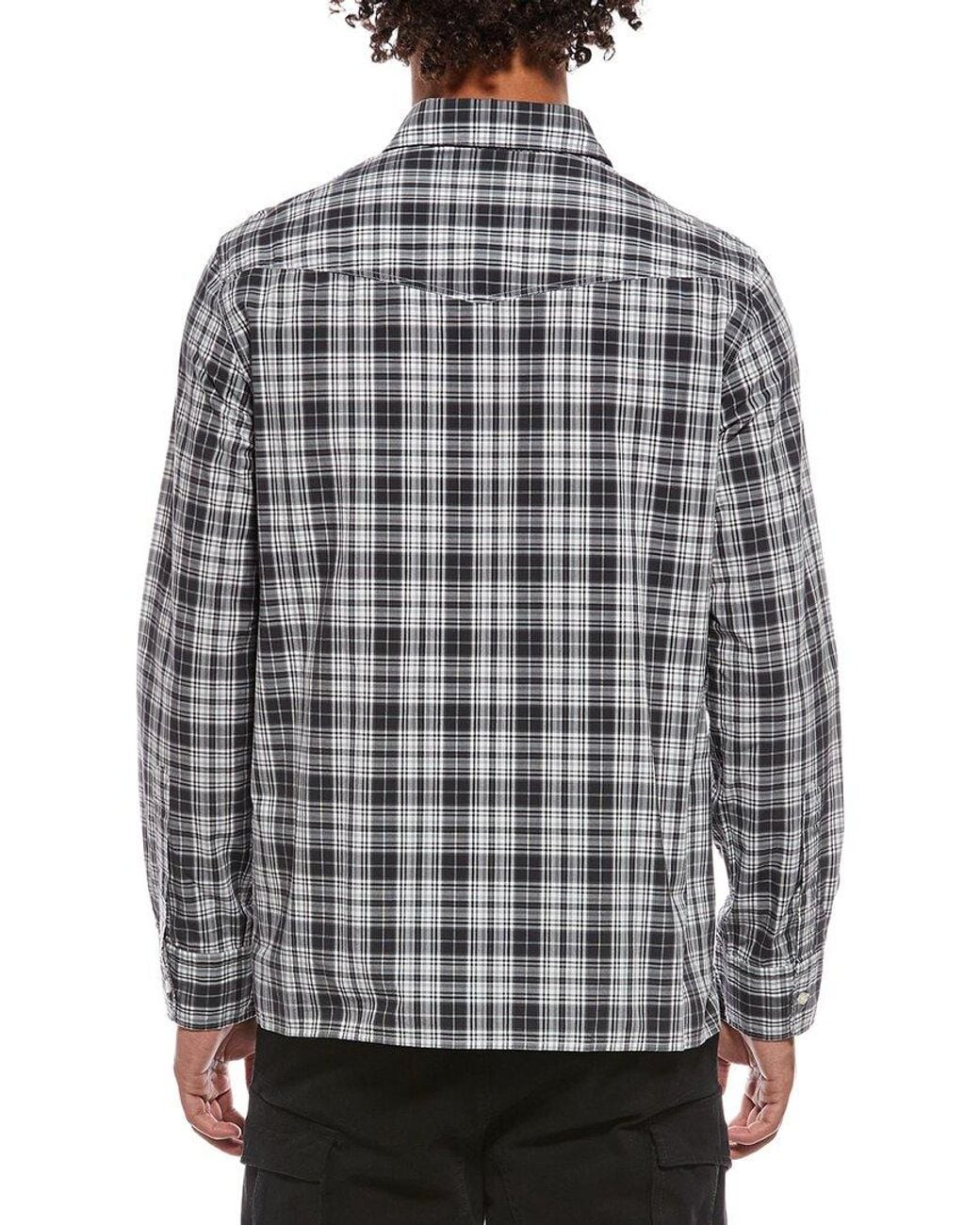 Officine Generale Gray Officine Generale Alex Check Shirt for men