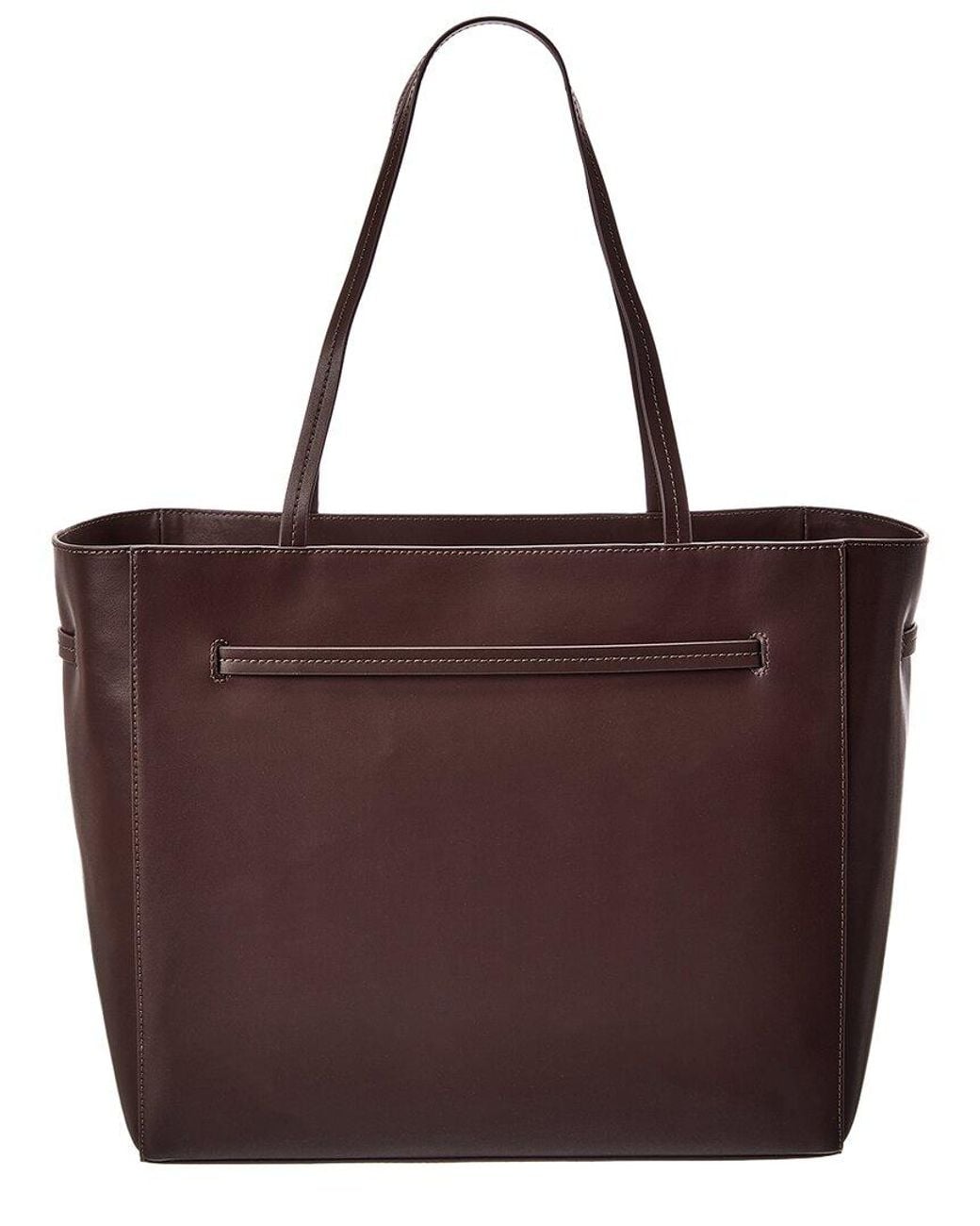 Vince Red Kiera Leather Tote