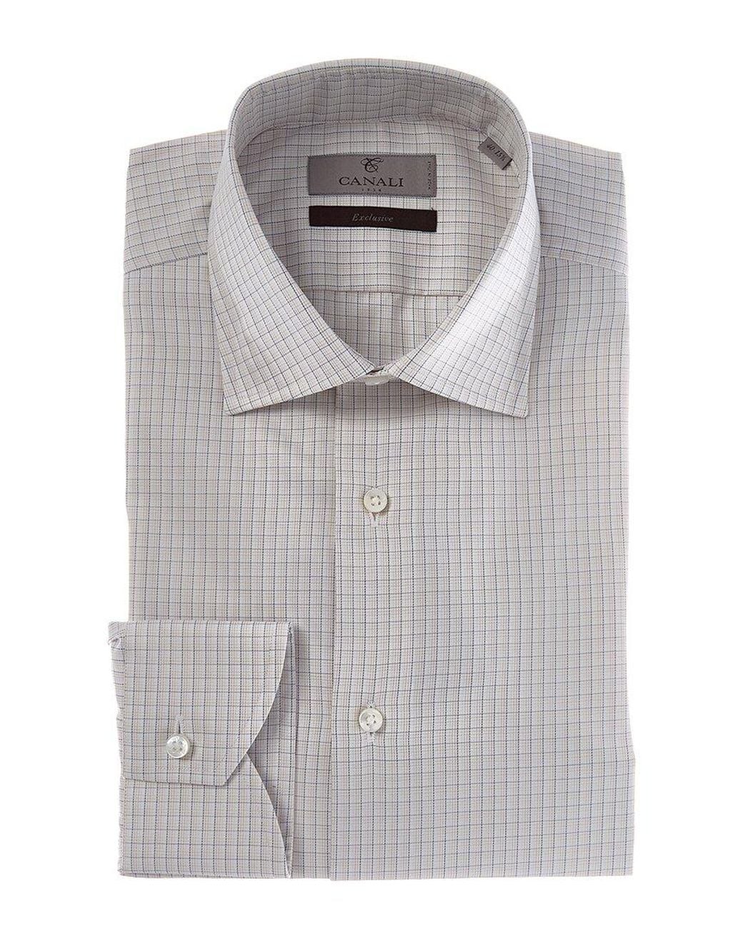 Canali Gray Dress Shirt for men