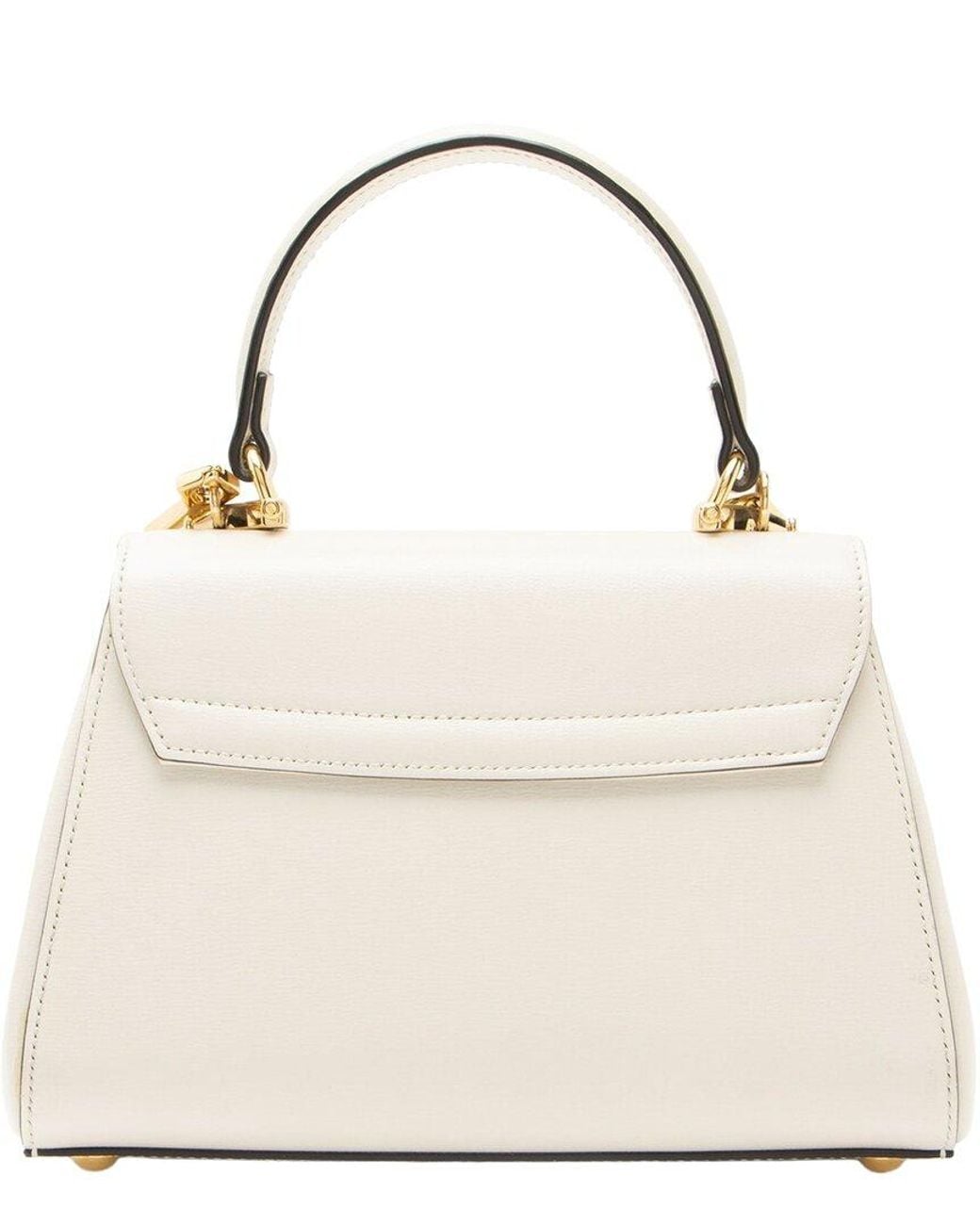 Gucci Natural Leather Horsebit 1955 Mini Chain Top Handle (Authentic Pre-Loved)