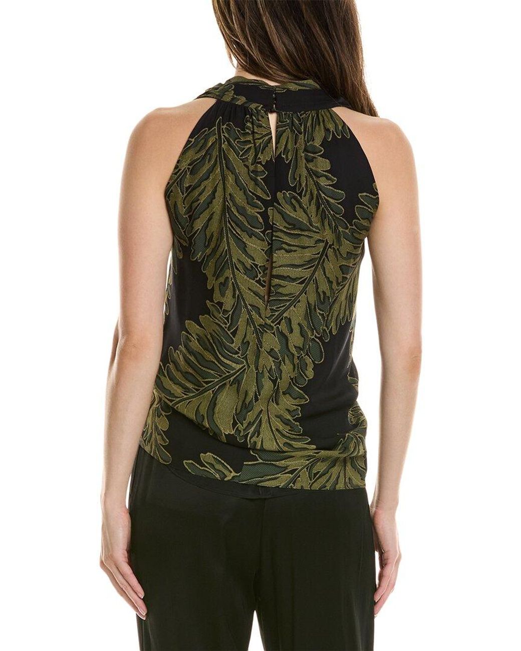Gucci Green Halter Silk Top