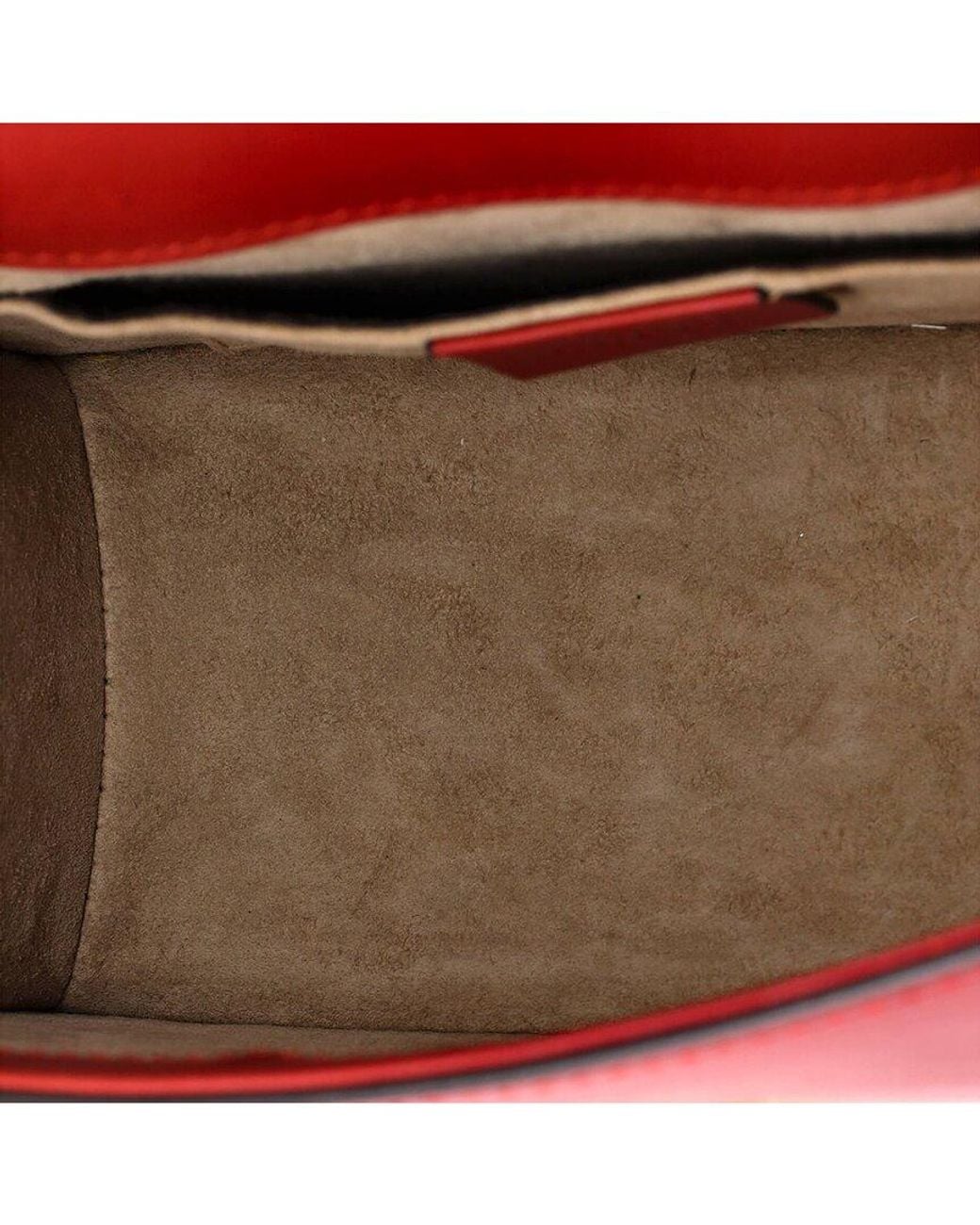 Gucci Red Leather Sylvie Top Handle Bag Mini (Authentic Pre-Loved)