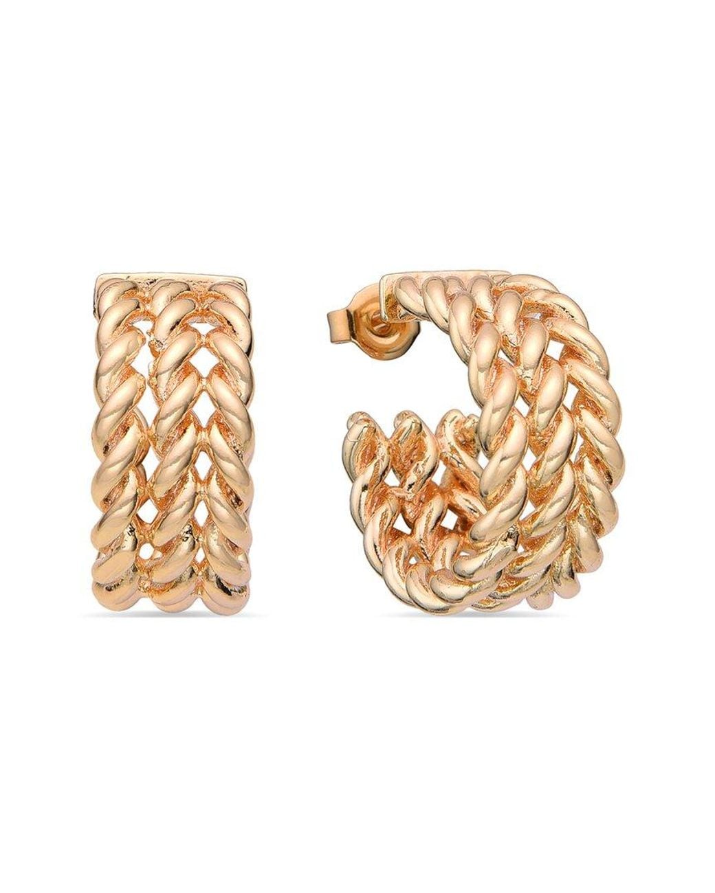 Eye Candy LA Metallic Inaya Loop Earrings