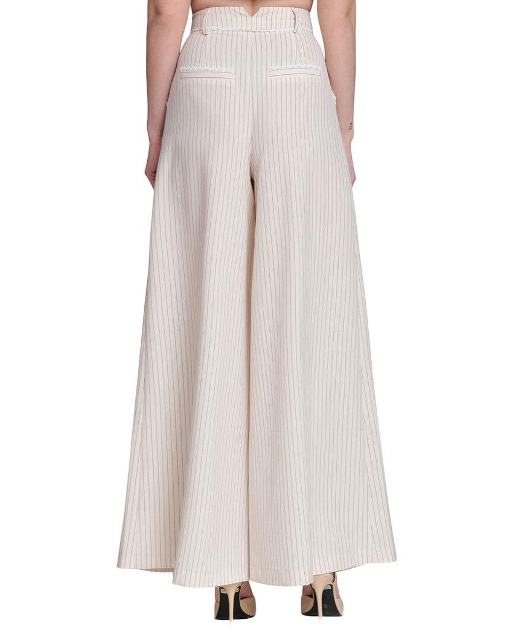 Avec Les Filles Multicolor Ultra Wide Leg Trouser