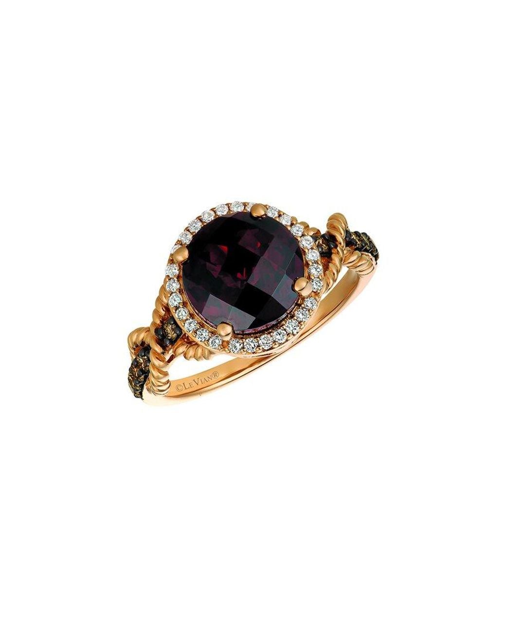 Le Vian Black Pomegranate Garnettm 14k Rose Gold 3.02 Ct. Tw. Diamond & Garnet Cocktail Ring
