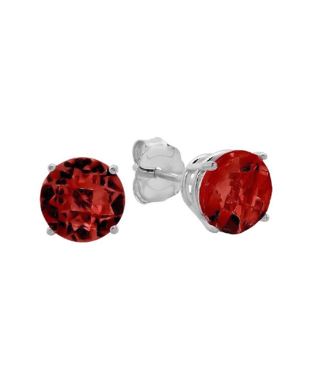 MaxColor Red 10k 2.10 Ct. Tw. Garnet Studs