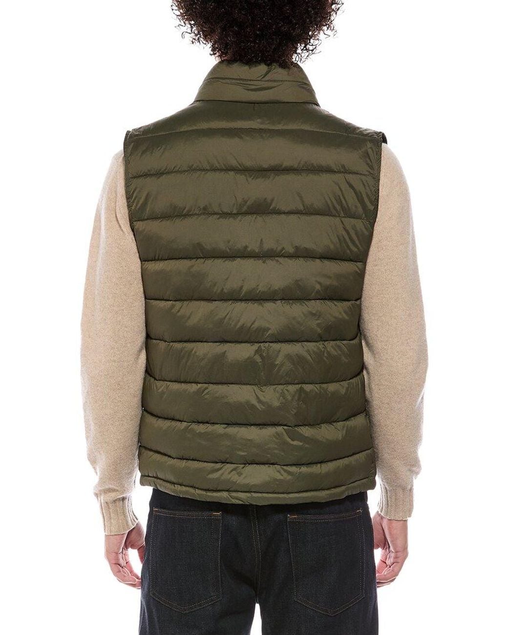 Cole Haan Green Quilted Vest for men