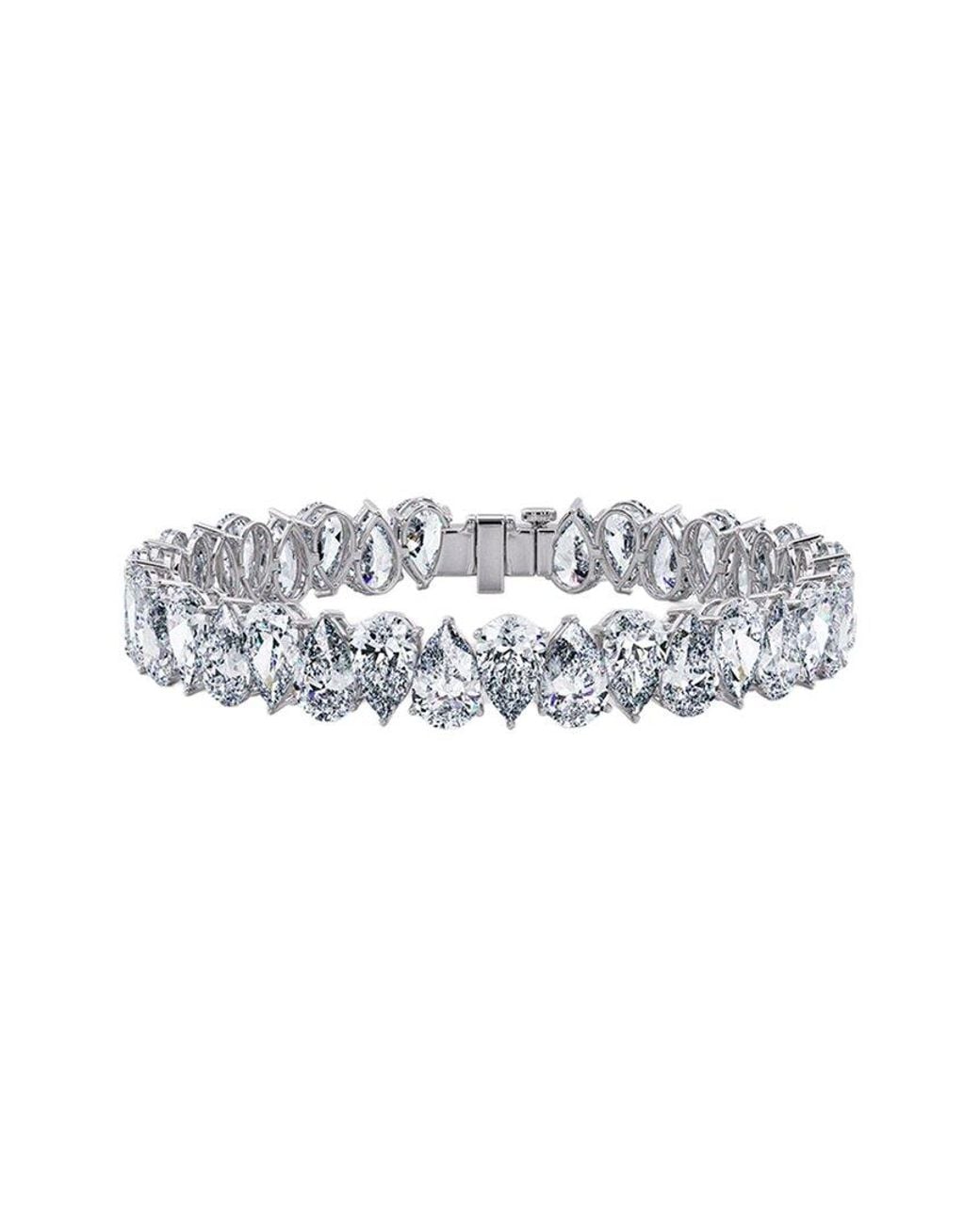 Lab Grown Diamonds White 14K 23.50 Ct. Tw. Lab-Grown Diamond Tennis Bracelet
