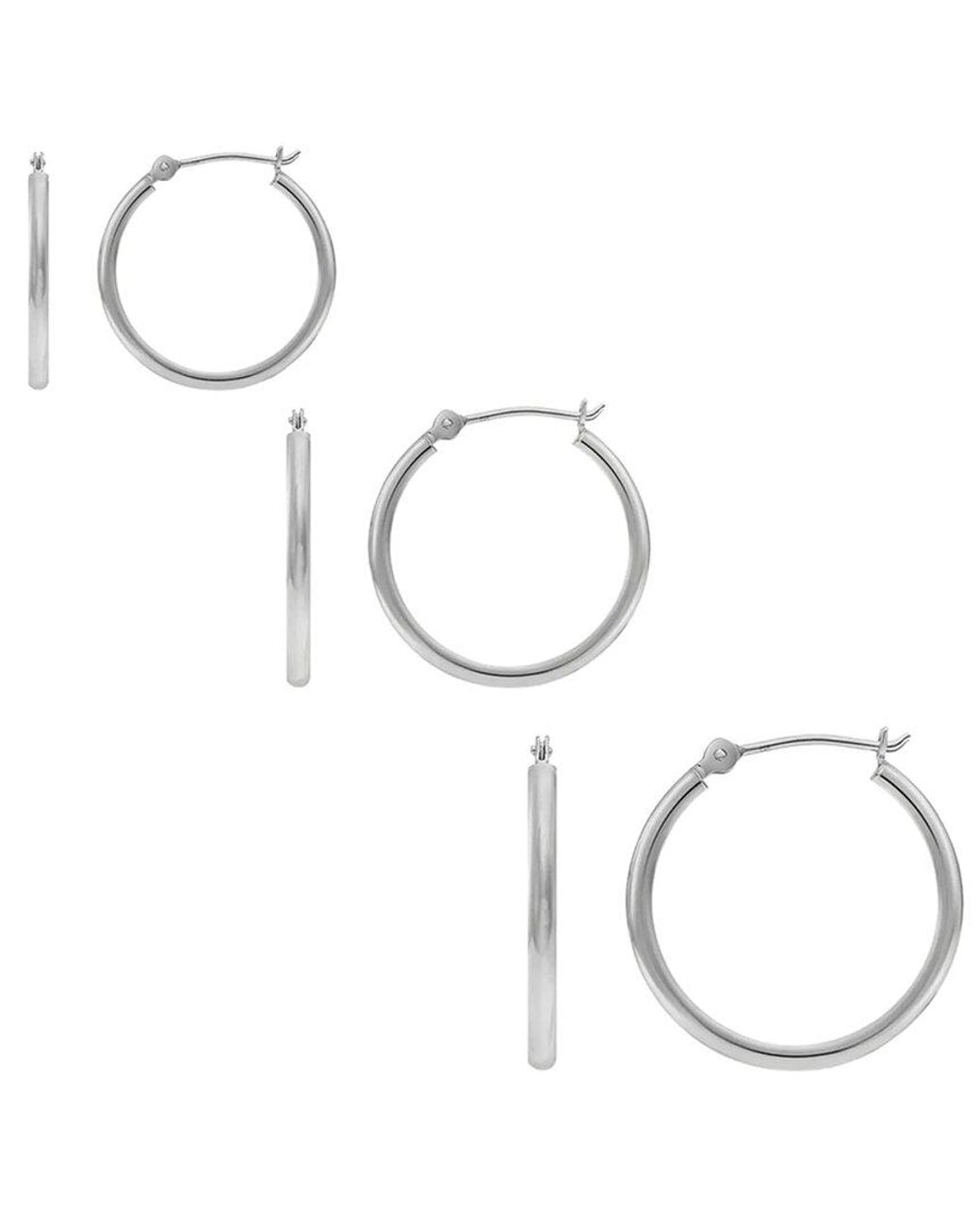 Donatello Gian Metallic Hoop Earrings