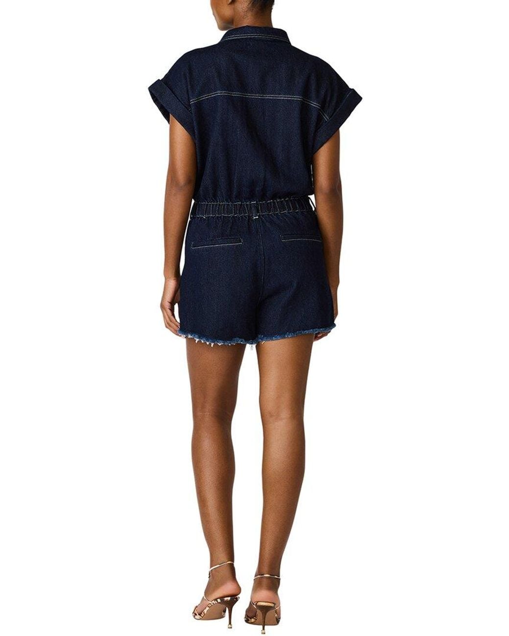 Steve Madden Blue Calliope Romper
