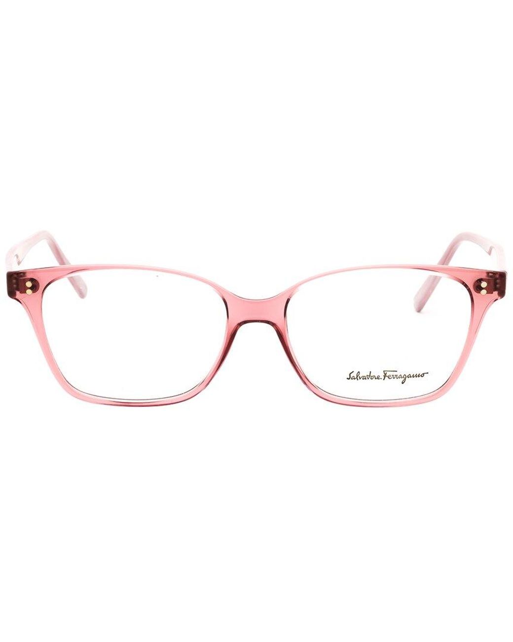 Ferragamo Pink 52Mm Optical Frames