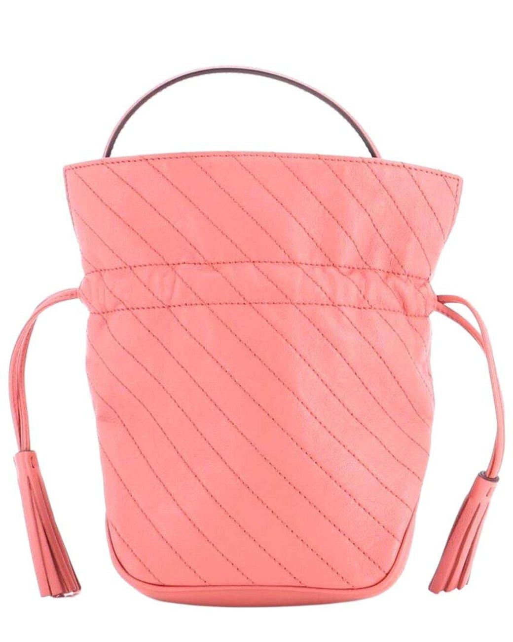 Gucci Pink Blondie Nm Bucket Bag Diagonal Quilted Mini (authentic Pre-loved)