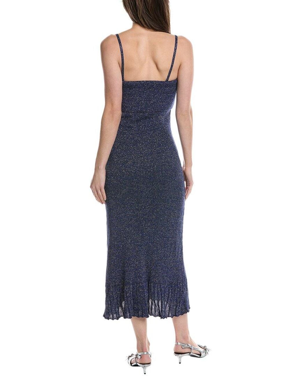 Proenza Schouler Blue Lorenia Midi Dress