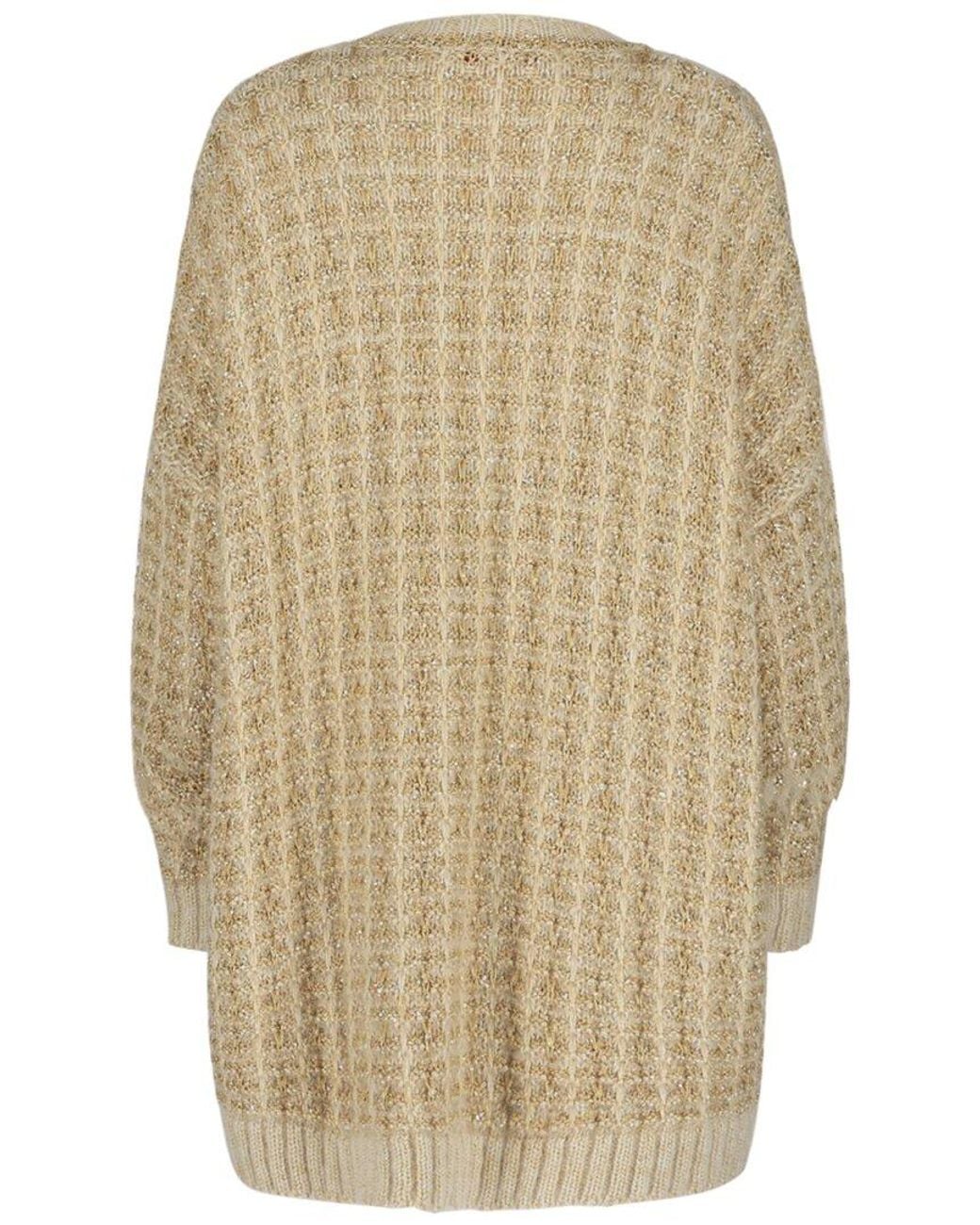 Valentino Natural Mohair-Lurex Blend Oversized Sweater
