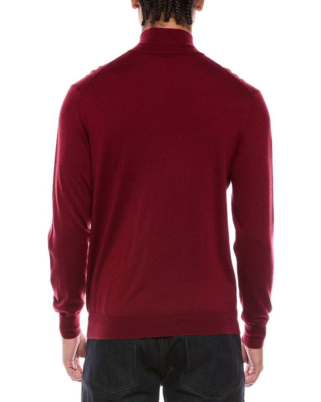 N.Peal Cashmere Red Regent Fine Gauge Cashmere & Silk-Blend 1/2-Zip Sweater for men