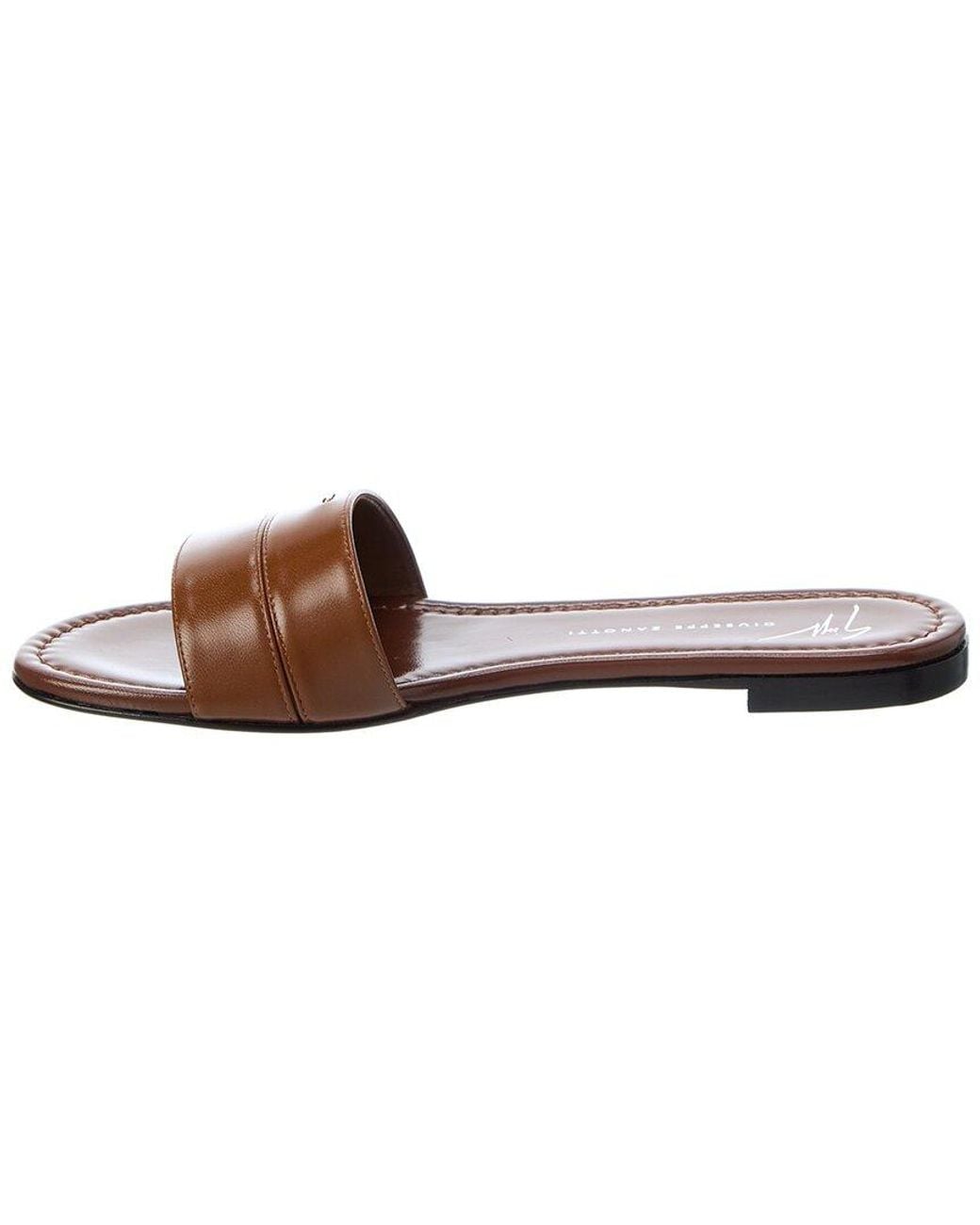 Giuseppe Zanotti Brown Baddy Leather Sandal