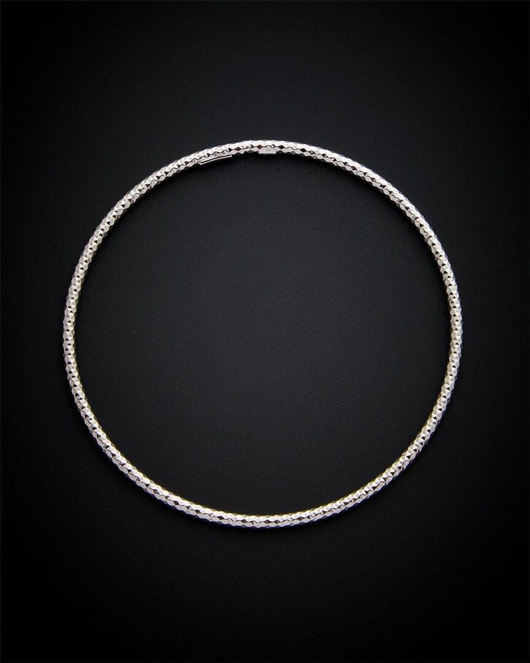 Italian Gold Black 14k Bangle Bracelet