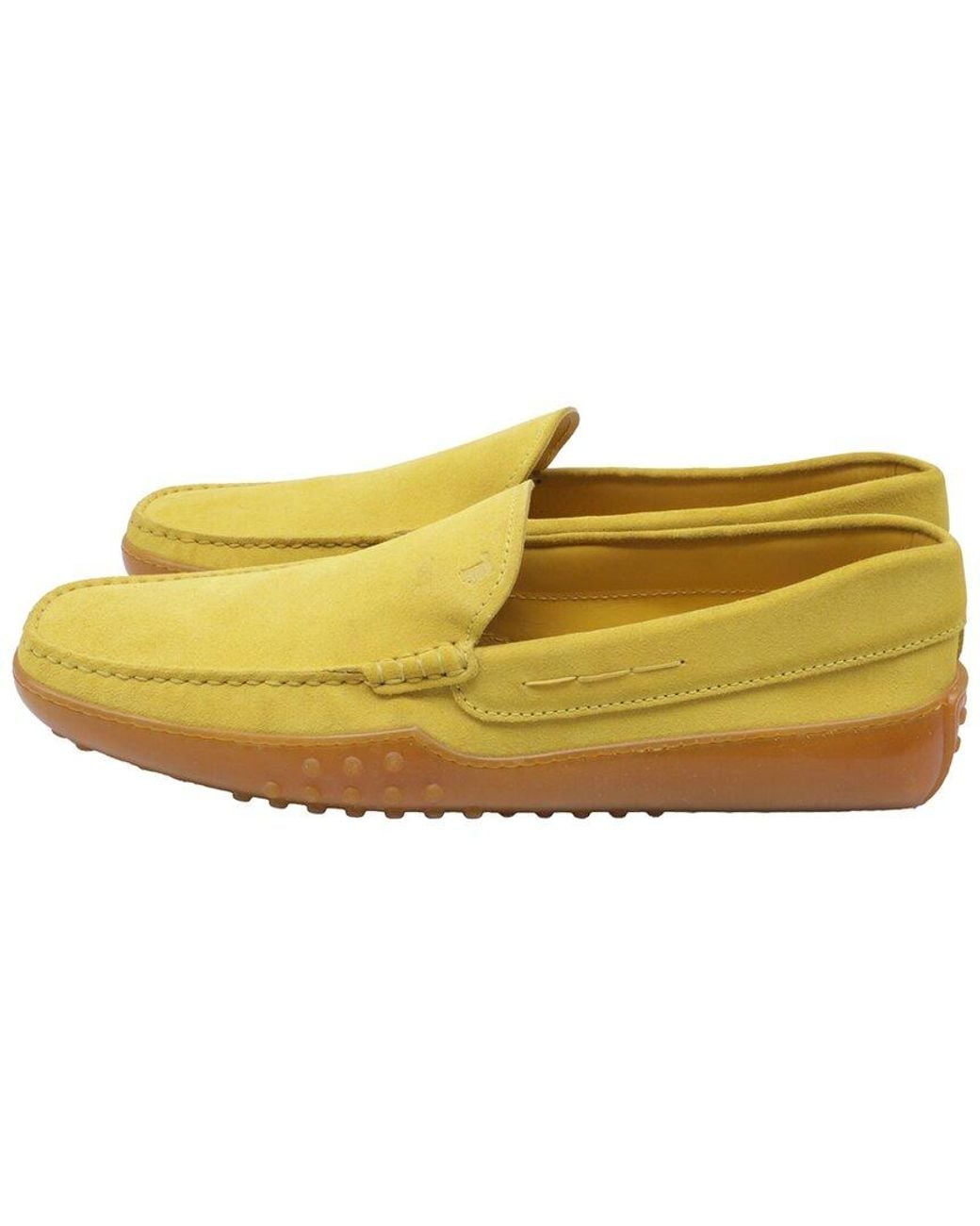 Tod's Yellow Suede Loafer (Authentic Pre-Loved) for men