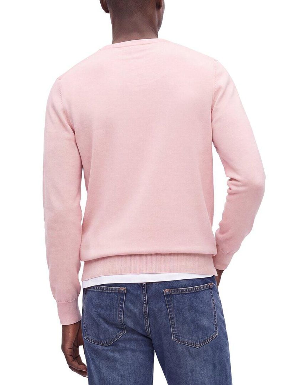 Gran Sasso Pink Wool Crewneck Sweater for men