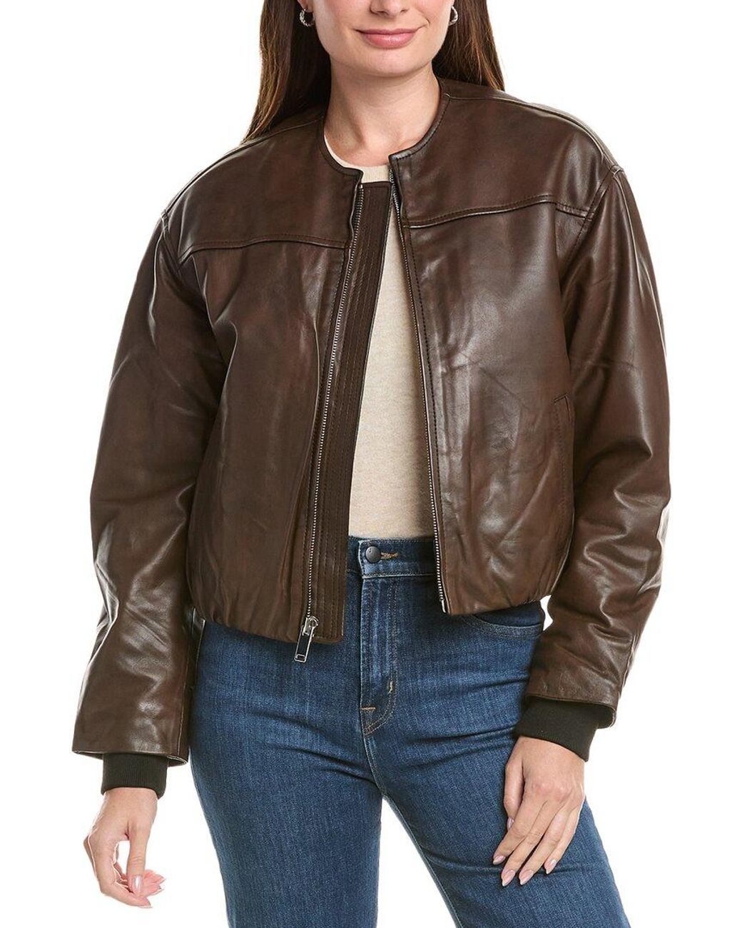 Walter Baker Brown Jonas Leather Jacket