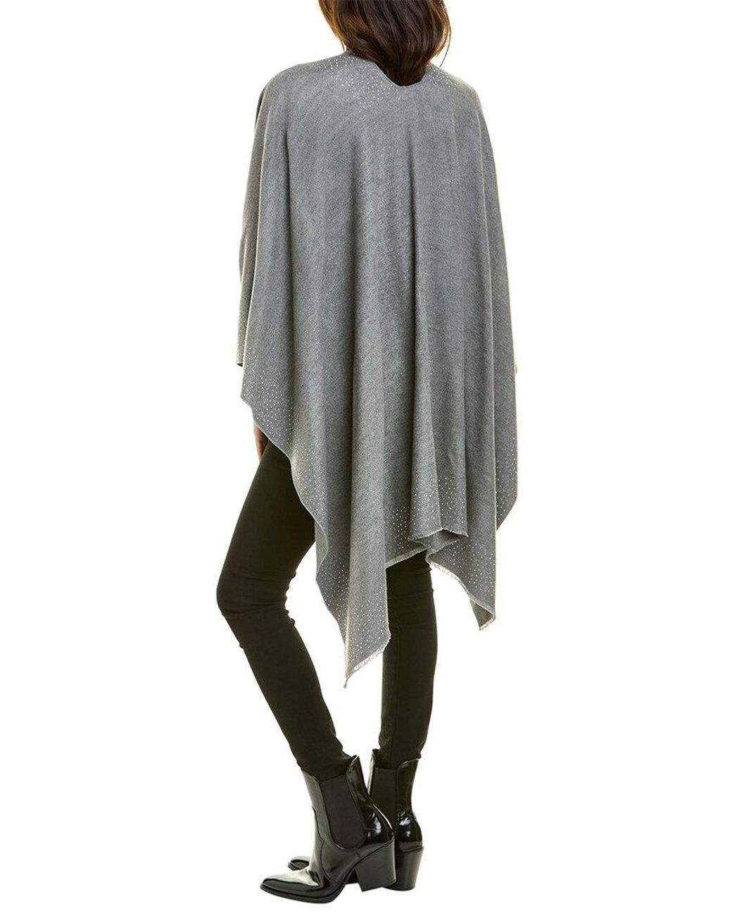 La Fiorentina Gray Embellished Ruana