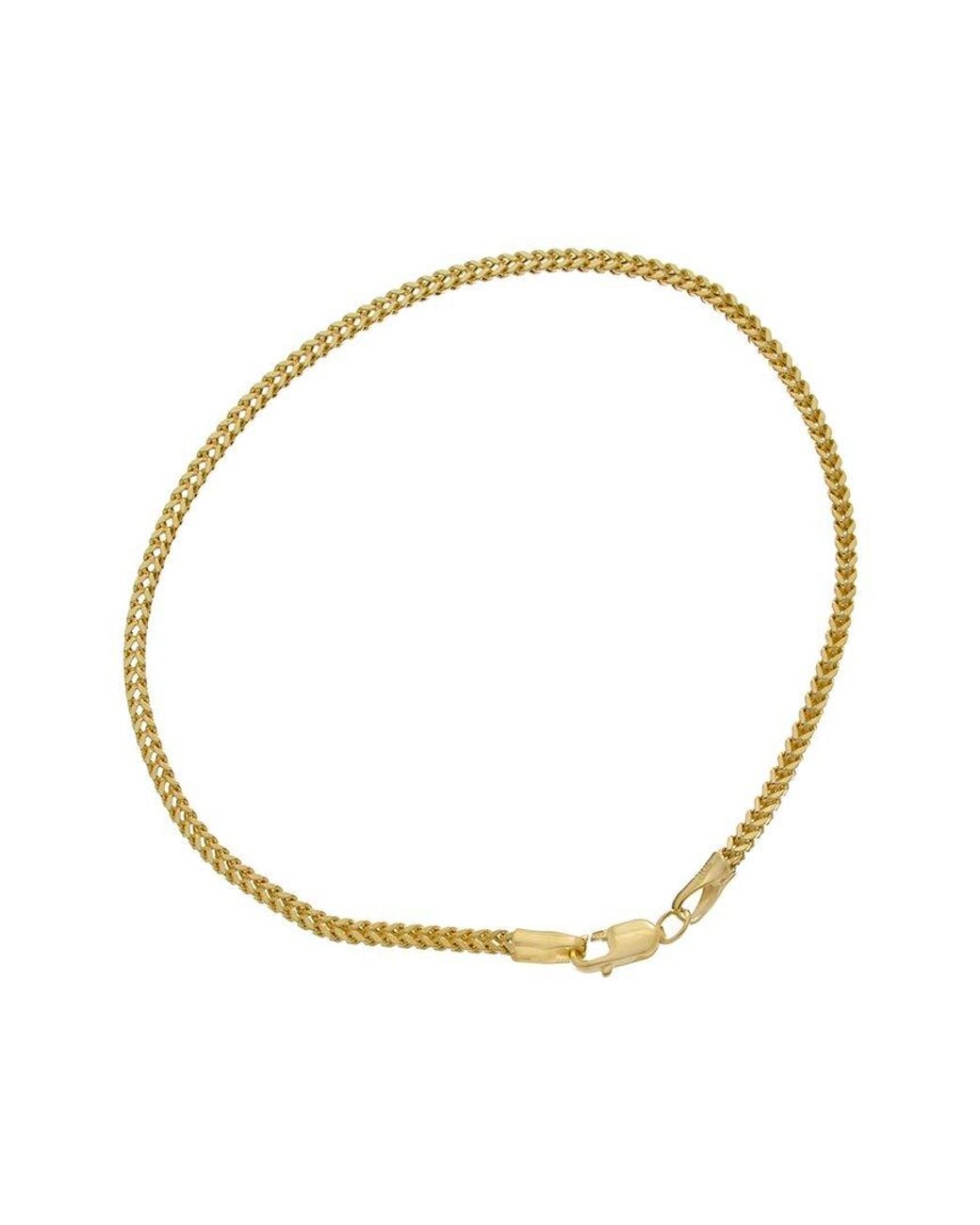 Italian Gold Metallic 10K 1.85Mm Franco Link Bracelet