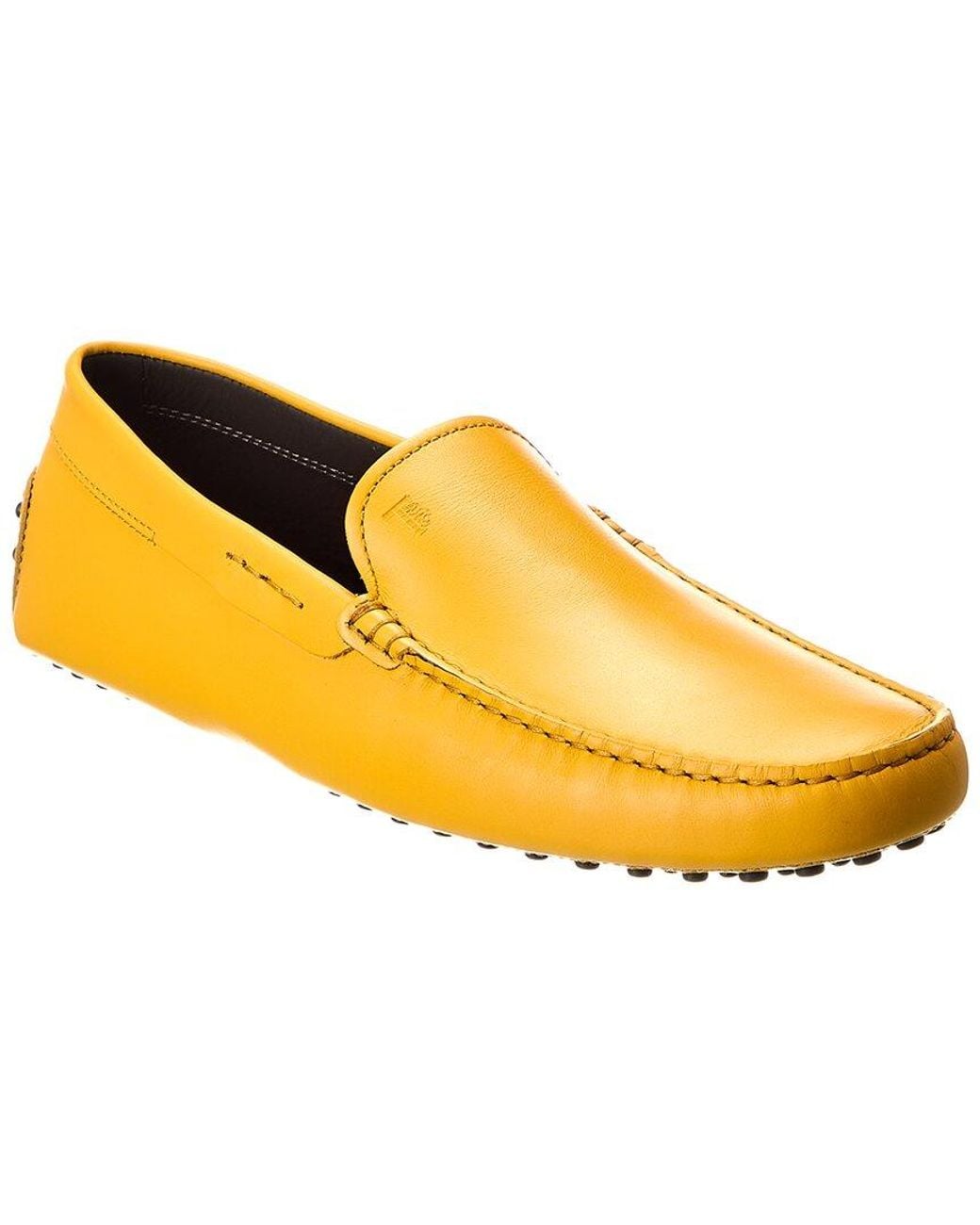 Tod's Yellow Gommini Leather Loafer for men