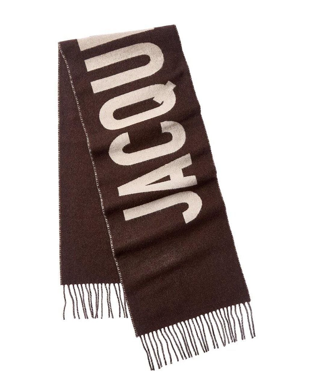 Jacquemus Purple Wool Scarf