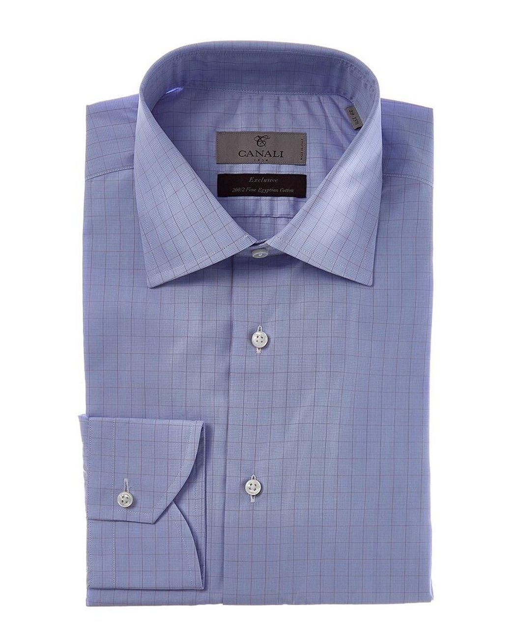 Canali Blue Dress Shirt for men
