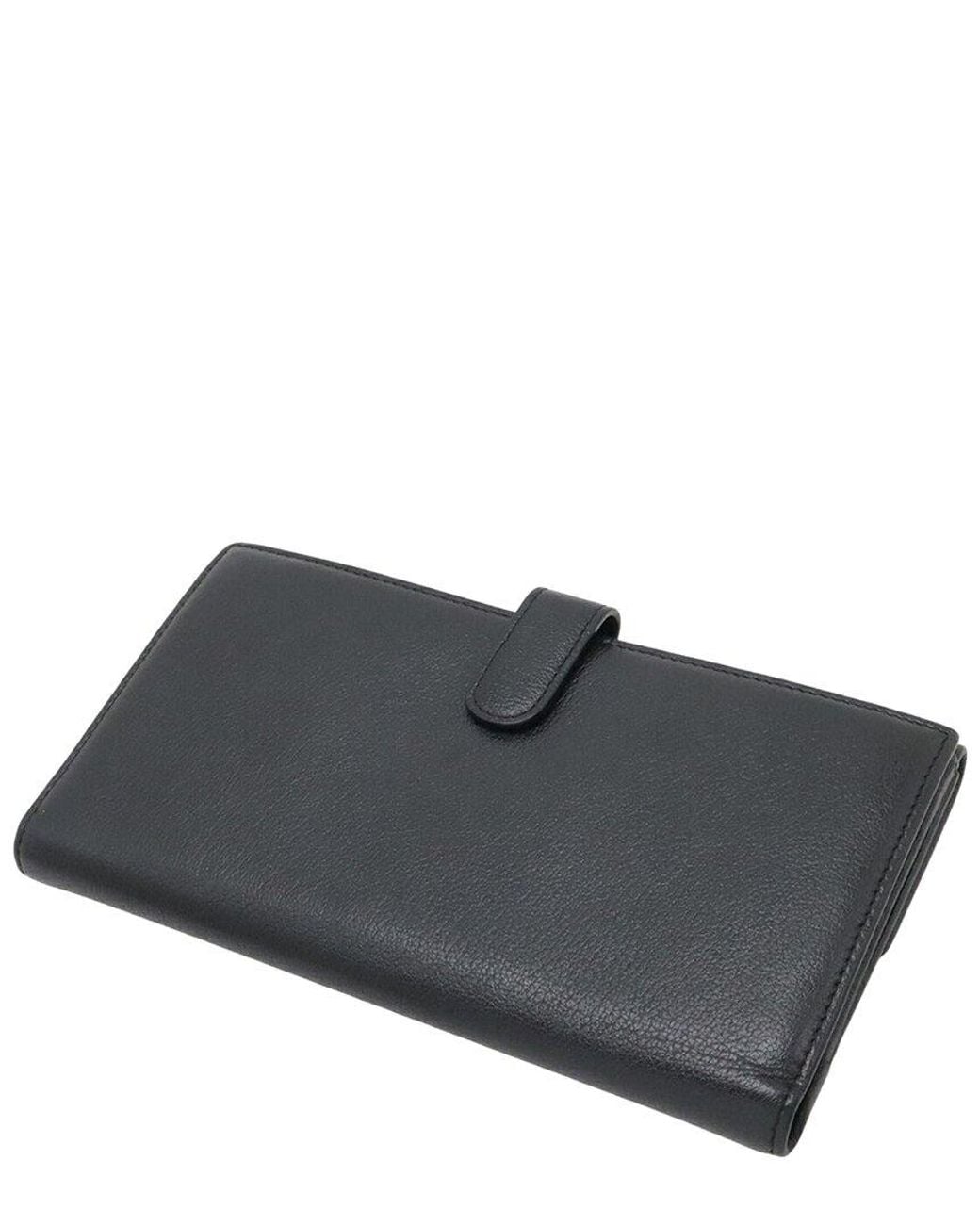 Chanel Black Calfskin Camellia Wallet (Authentic Pre-Loved)