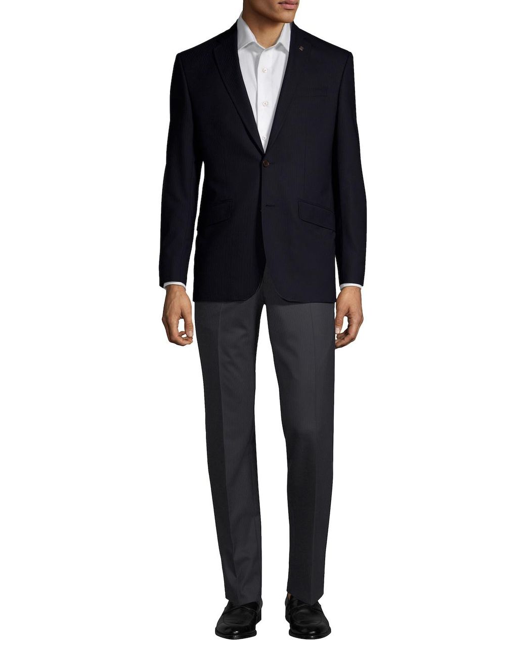 Ted Baker Woolsilk Pinstripe Suit in Blue for Men Lyst