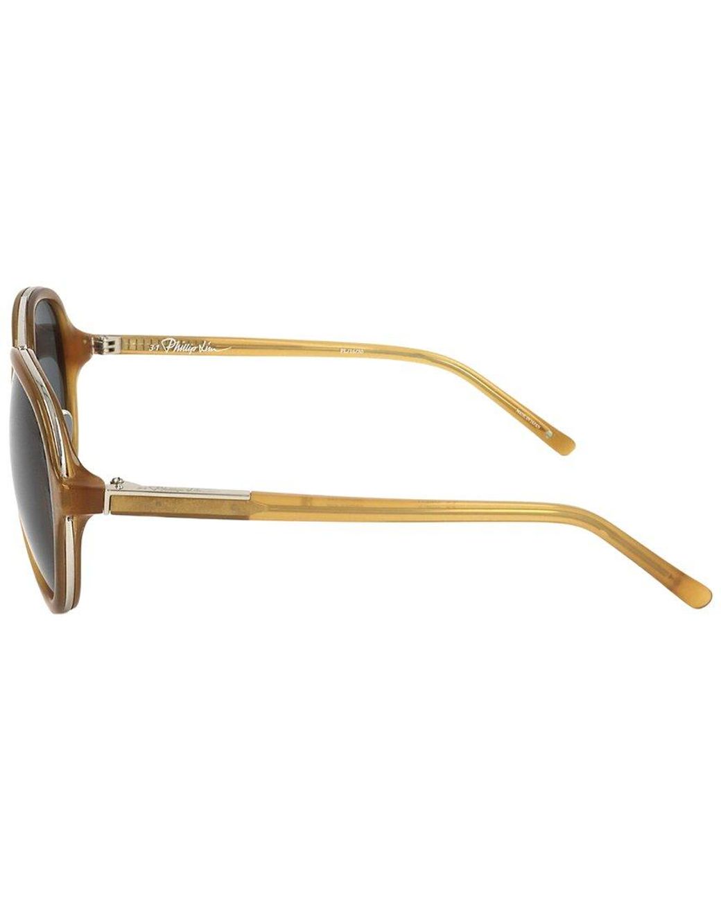 Linda Farrow Orange 58Mm Sunglasses