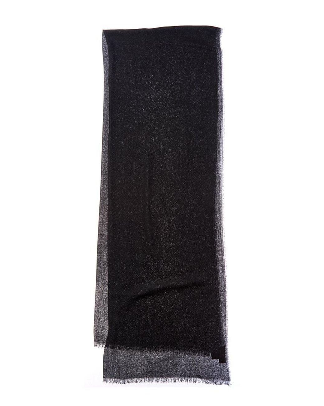 Bruno Magli Black Cashmere-blend Scarf