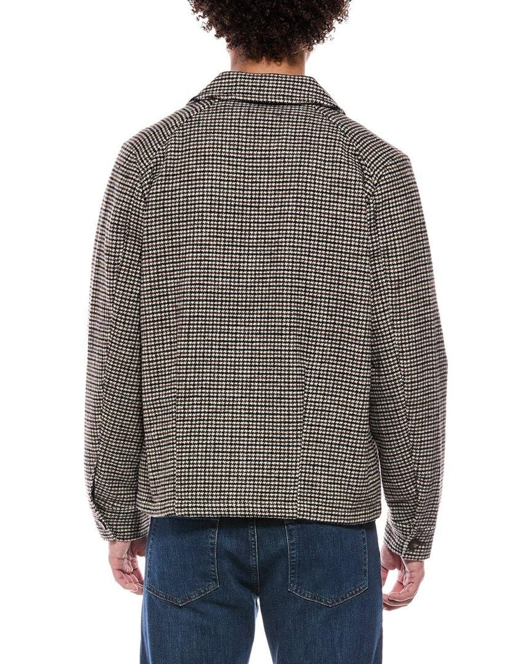 7 For All Mankind Gray Button Down Jacket for men