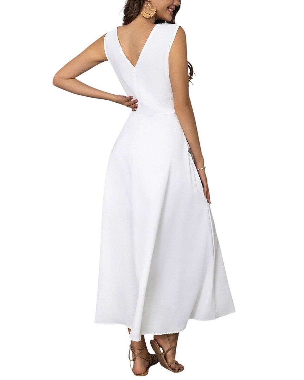 Vincent White Midi Dress