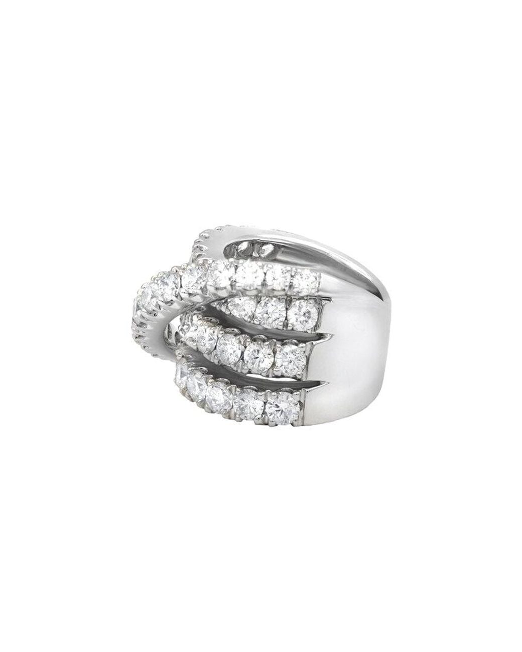 Diana M White Fine Jewelry 18K 8.10 Ct. Tw. Diamond Eternity Ring