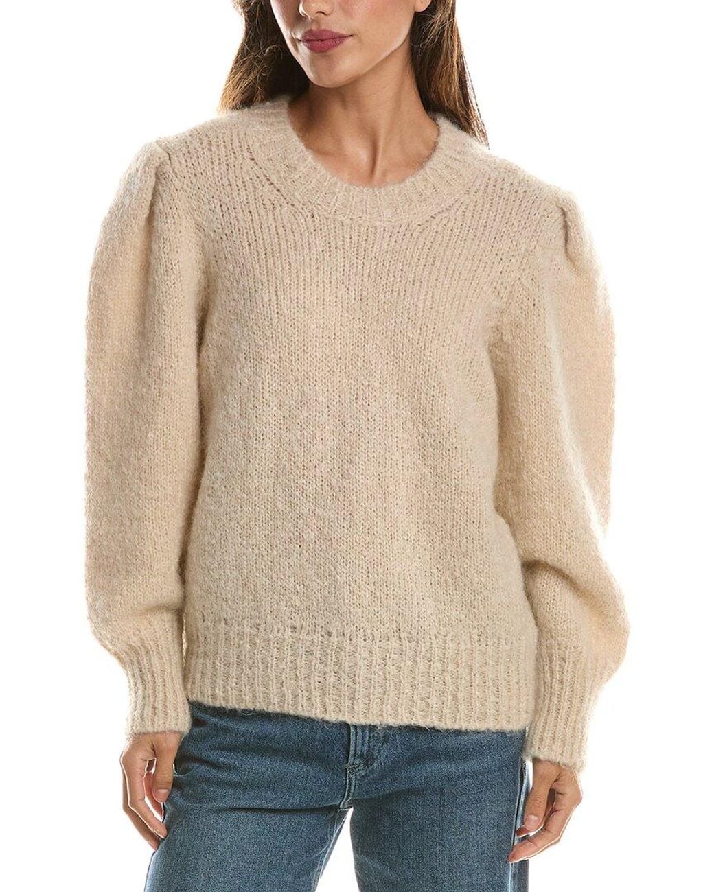 Isabel Marant Natural Mohair-Blend Sweater