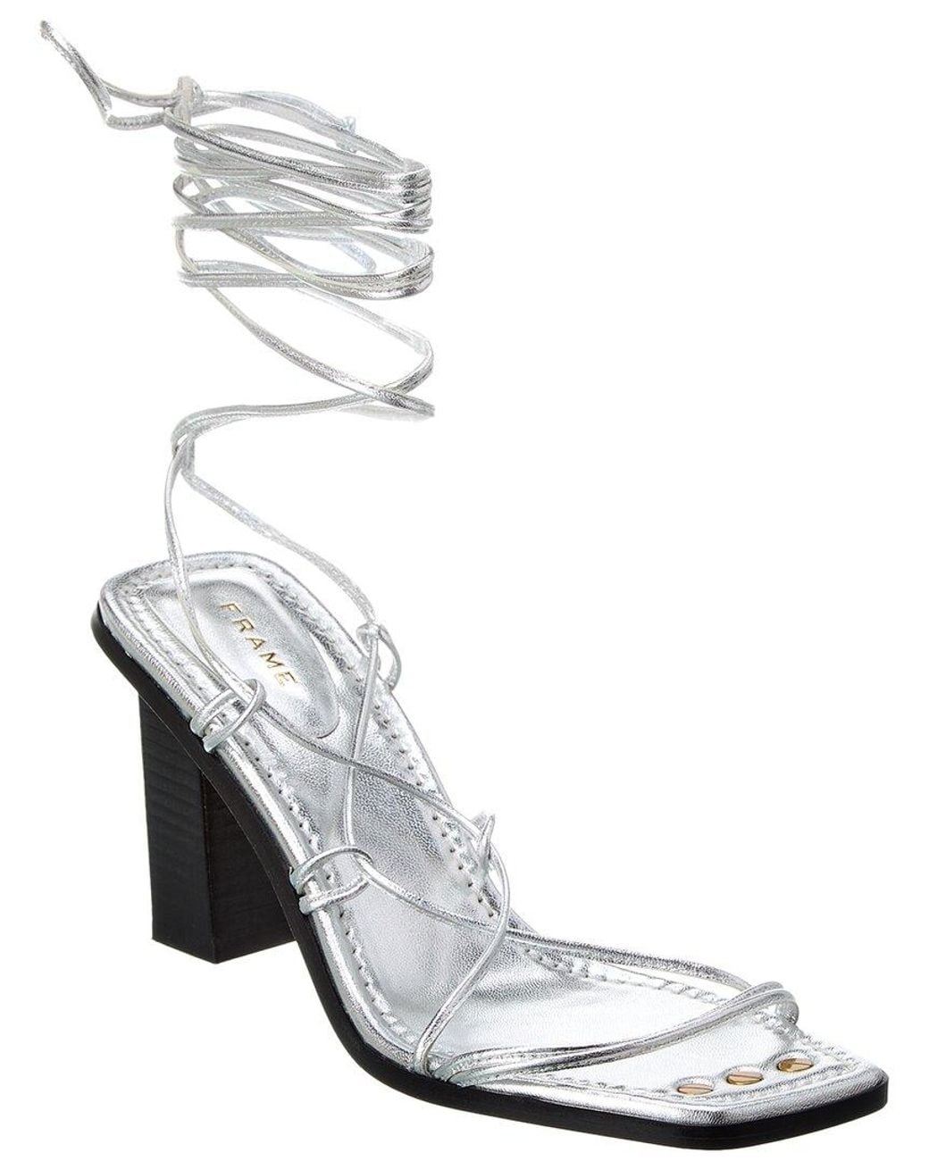 FRAME White Le Doheny Leather Sandal