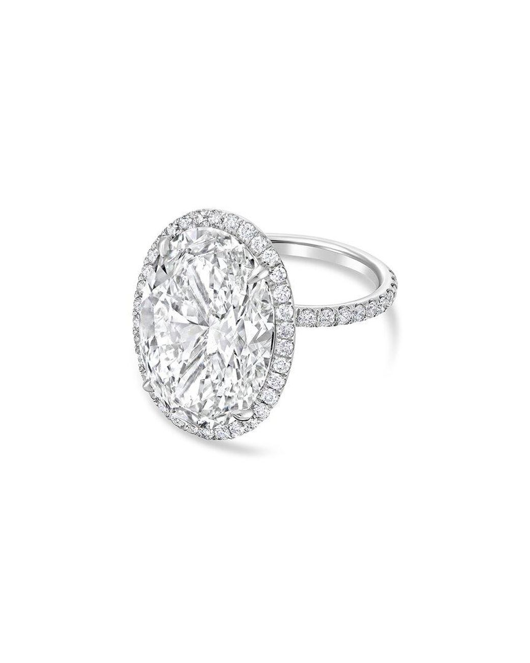 Diana M White Diana M. 14K 3.50 Ct. Tw. Lab-Grown Diamond Halo Ring