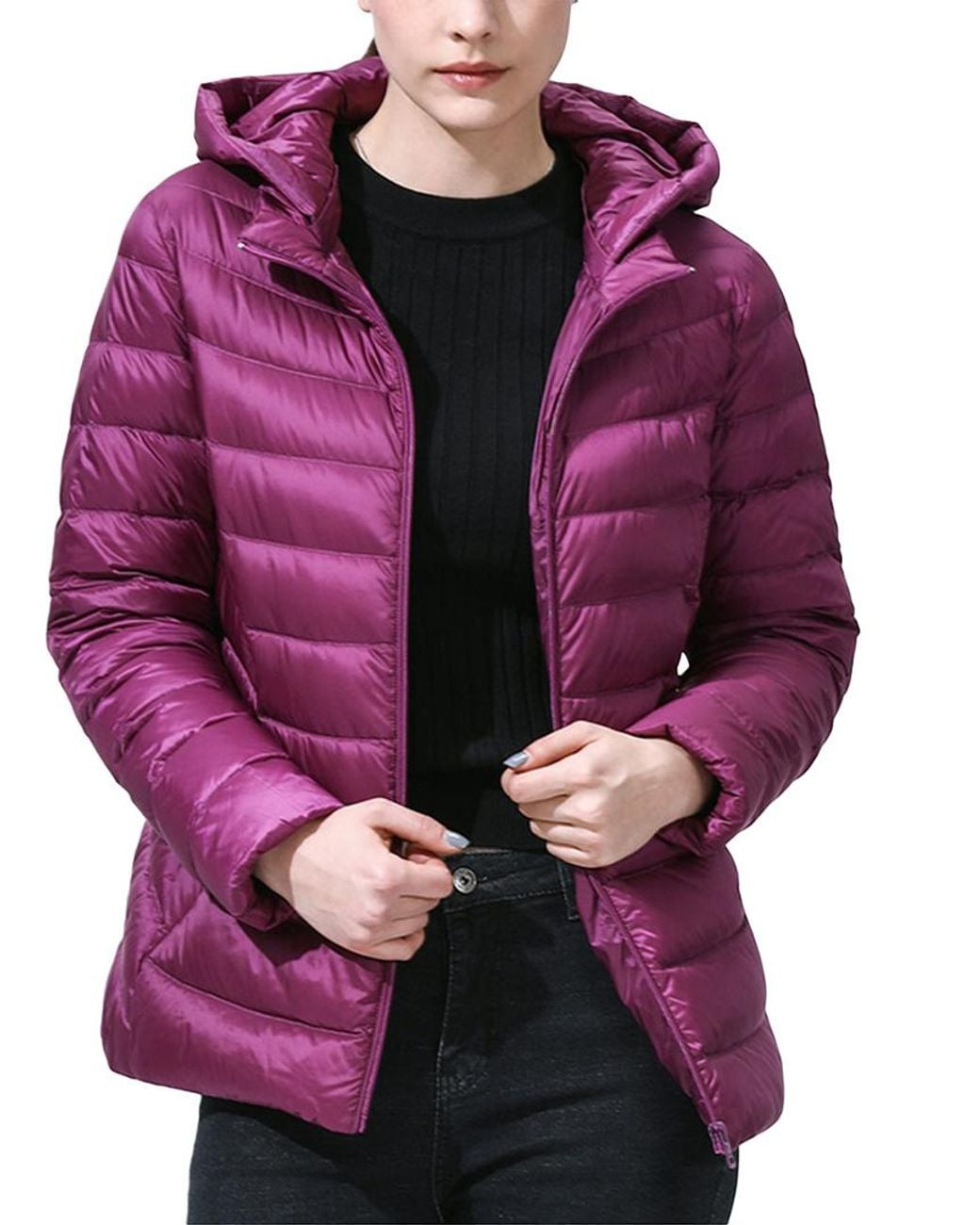Olivia Taylor Purple Medium Down Jacket