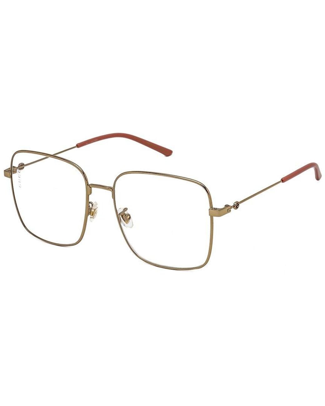 Gucci Metallic Gg0445O 56Mm Optical Frames