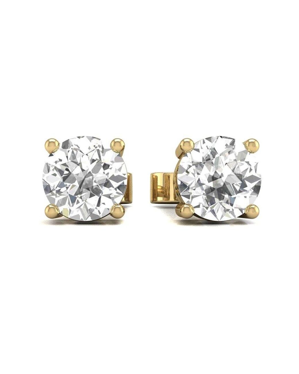 Diana M Metallic Diana M. Fine Jewelry 14k 1.50 Ct. Tw. Lab Grown Diamond Studs