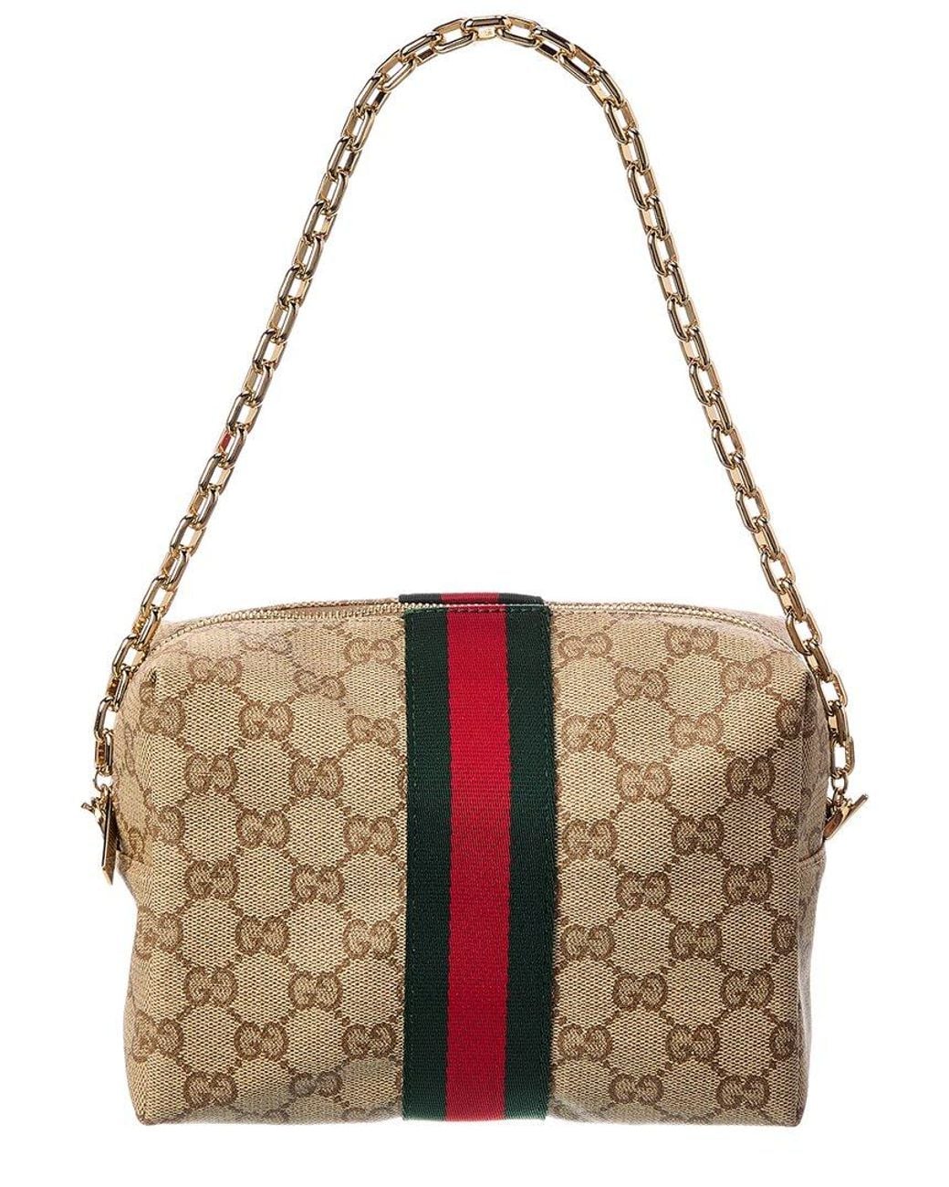 Mini Bagas Gucci Mini Gg Canvas Camera Bag in Metallic | Lyst