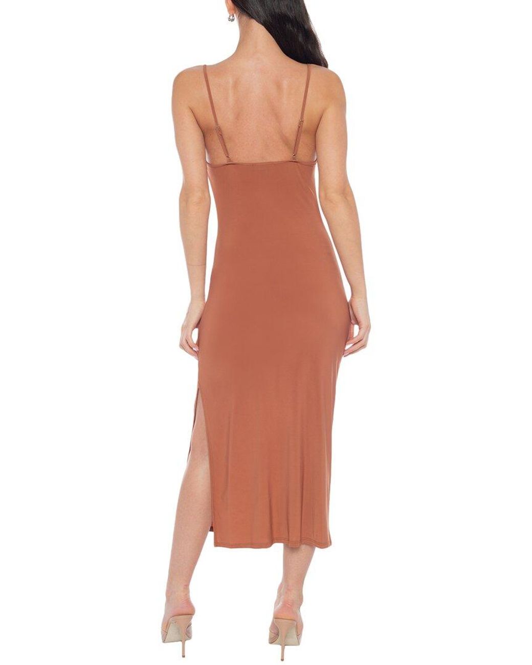 Bebe Multicolor Maxi Cowl Jersey Dress