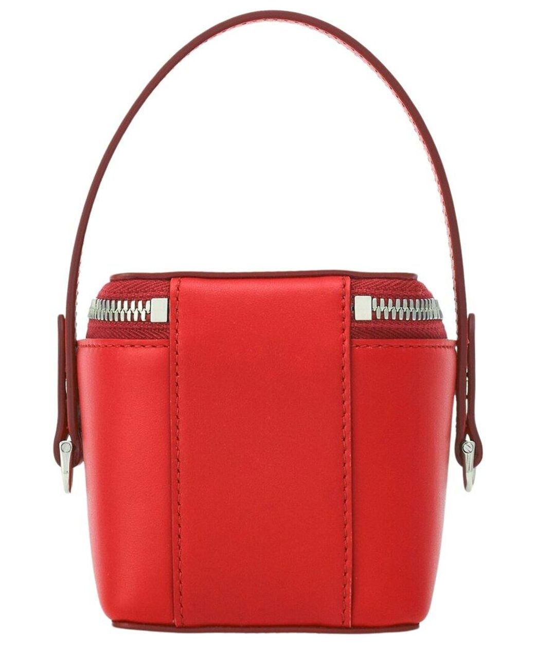 Ferragamo Red Leather Vanity Case