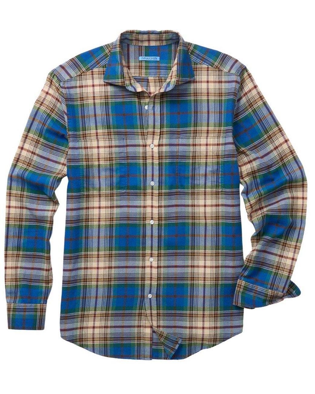 J.McLaughlin Blue Dobson Woven Shirt for men