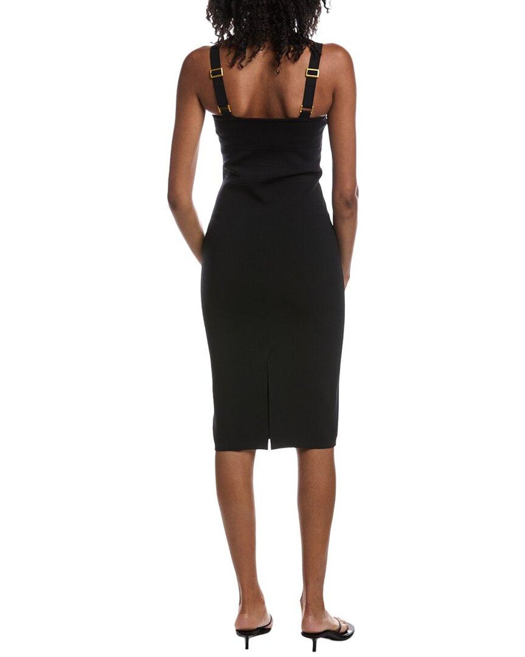 L'Agence Black Jimena Mini Dress